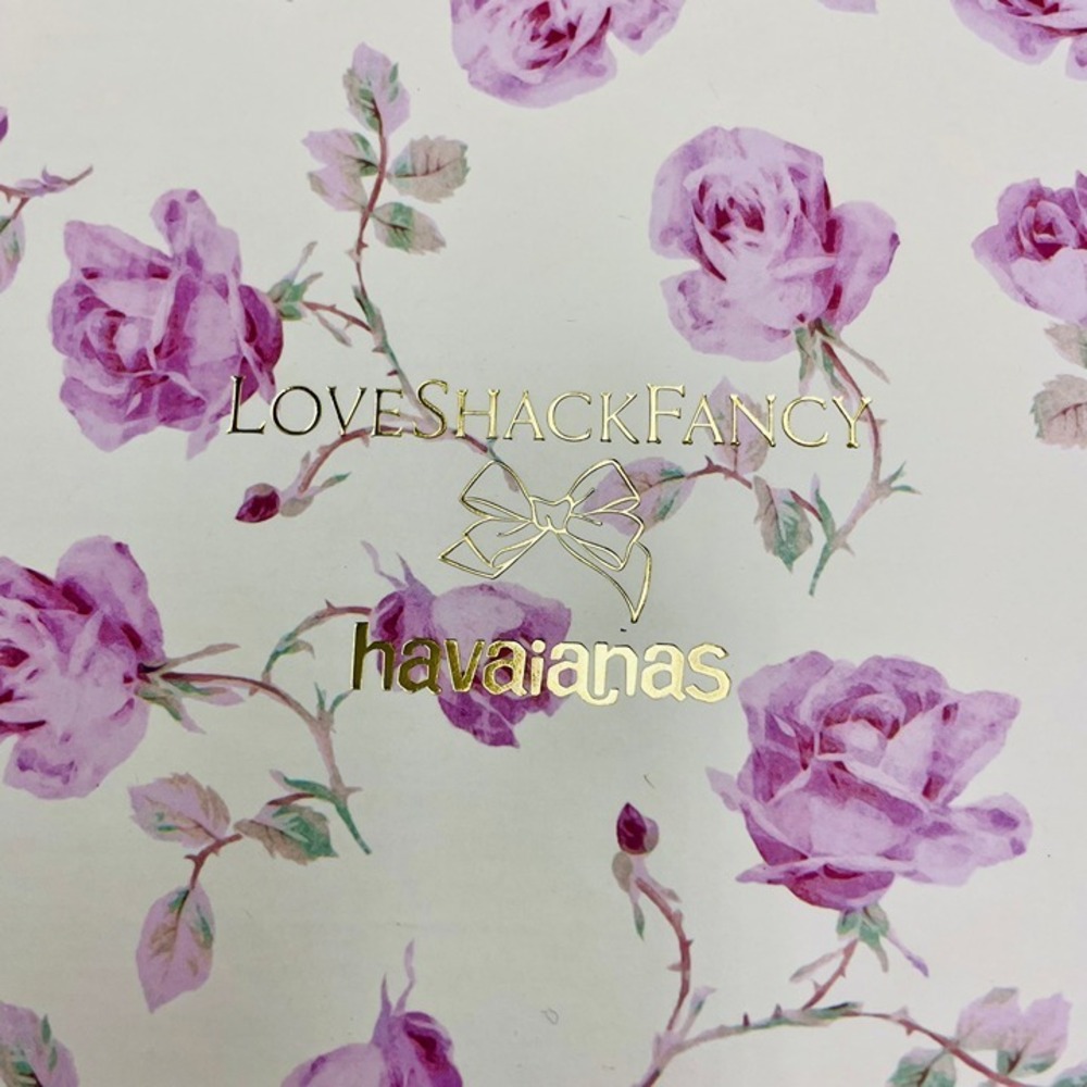 LSFW0003 W's 9/10 LoveShackFancy x Havaianas flip flops sandals